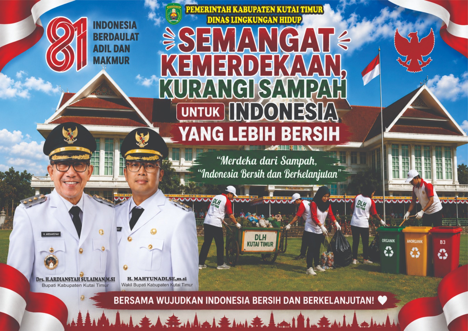 HUT ke-81 RI 17 Agustus 2026 mengusung tema “Indonesia Berdaulat, Adil, dan Makmur
